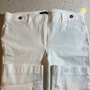 Women's White Stretch Cropped Jeans